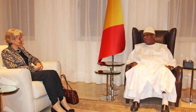 Le Président de la République Son Excellence Monsieur Ibrahim Boubacar KEITA, a reçu ce samedi 18 juillet 2015, la Directrice Générale de l’Organisation des Nations Unies pour l’éducation la science et la culture (l’UNESCO), Madame Irina BOKOVA