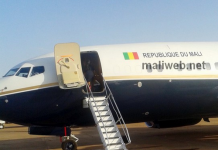L'avion présidentiel du Mali