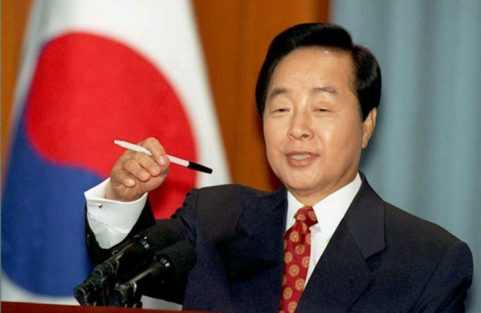 L'ancien président sud-coréen Kim Young-Sam à Séoul