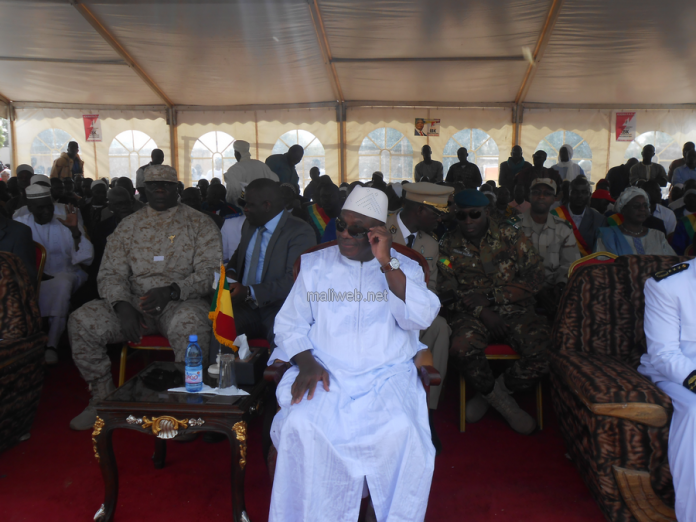 IBK-Baraouéli4 L'acceuil du président IBK à Baraouéli lors de sa première journée de visite dans la région de Ségou