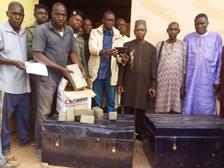 Une saisine exceptionnelle  de 500 kg de résine de cannabis pour une valeur de 659 millions de F cfa par le bureau de douane de Nioro du Sahel!
