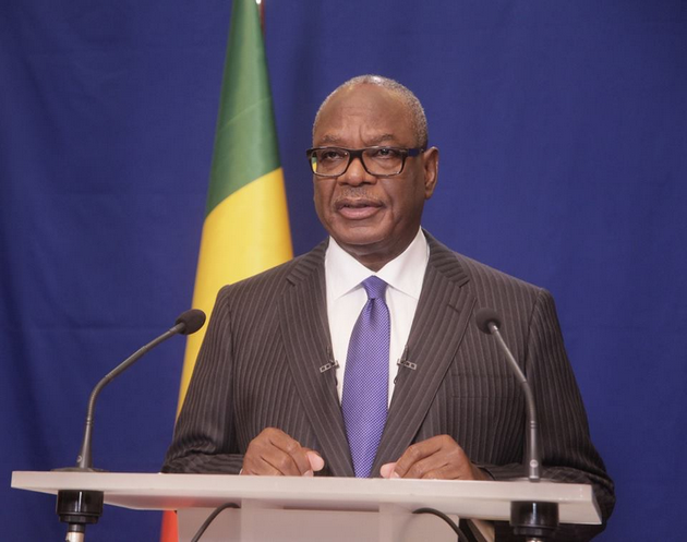 Son Excellence Monsieur Ibrahim Boubacar KEITA, Président de la République, Chef de l'Etat, lors de son adresse à la Nation le 31 décembre 2015