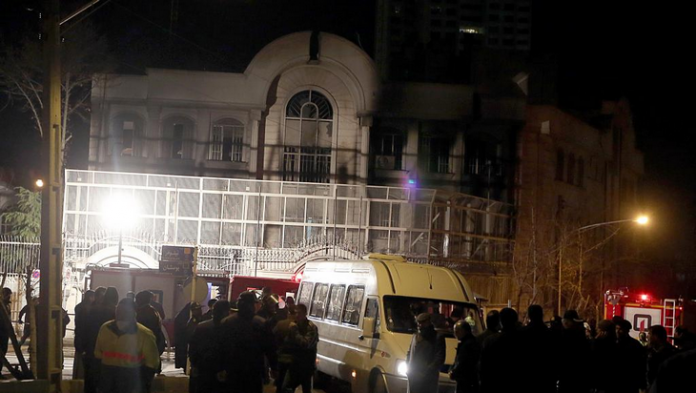 ambassade-Arabie saoudite-à-Téhéran L'ambassade d'Arabie saoudite à Téhéran attaquée et incendiée