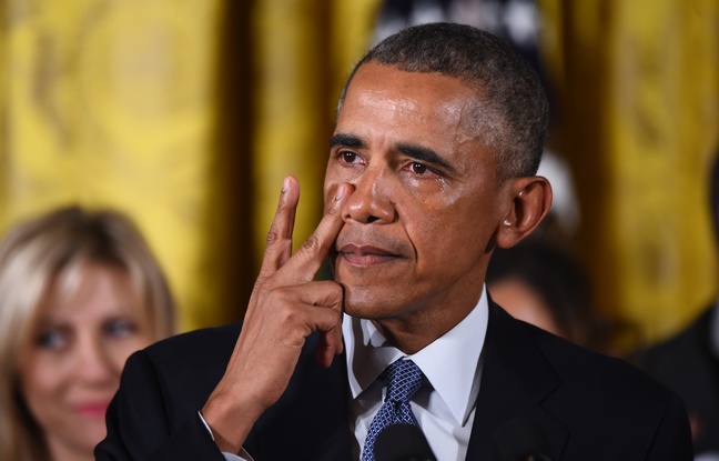 Barack Obama fond en larmes lors de ses annonces sur le contrôle des armes