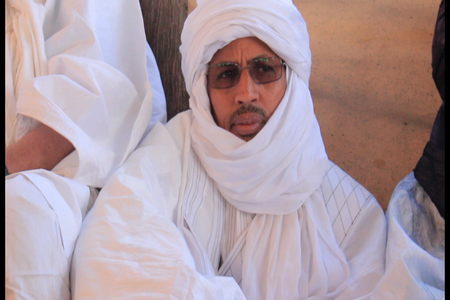 Le chef général de la tribu Kel Antessar de Tombouctou, M. Abdoul Magid Ag Mohamed Ahmed dit Nasser, à la rencontre intercommunautaire pour la paix, la réconciliation et le vivre ensemble à  Goundam