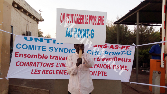 Hôpital du Point-G : Les syndicalistes réclament  le maintien de leur DG