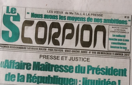 Affaire «maîtresse du président» :  Un contentieux vidé en janvier 2012