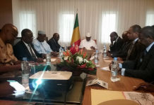 Fin du Conseil restreint de la Défense sous la présidence de SEM Ibrahim Boubacar KEITA Président de la République, Chef de l'Etat et Chef Suprême des Armées.