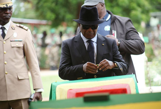 Oraison funèbre pour les militaires tombés à Nampala