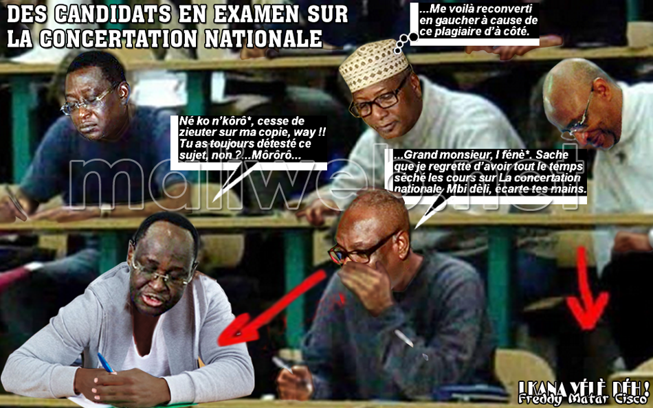 Des candidats en examen sur la concertation nationale