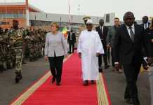 La Chancelière Angela Merkel est arrivée à Bamako