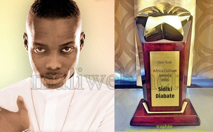 Sidiki Diabaté boucle sa tournée  américaine en beauté :  Le fils de Toumani récompensé par le trophée Africa Culture Awards 2016