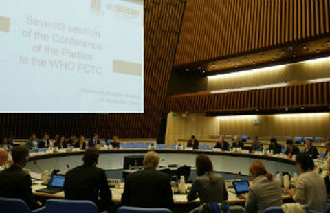 Convention Cadre pour la lutte antitabac:  7e session de la Conférence des Parties de l’OMS (COP7)