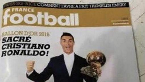 La Une de France Football fuite, Cristiano Ronaldo sacré