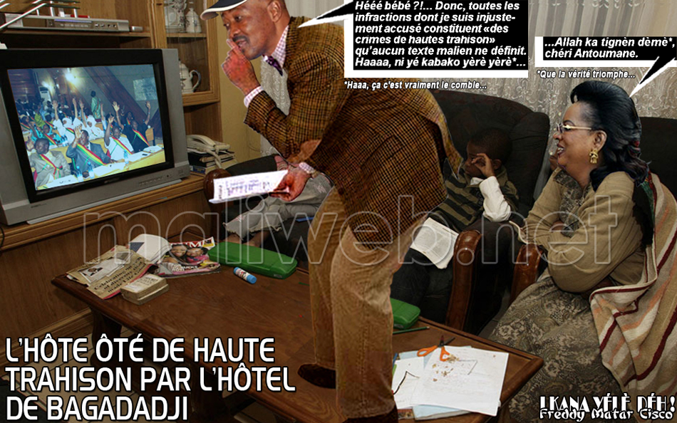 L'hôte ôte de haute trahison par l’hôtel de Bagadadji