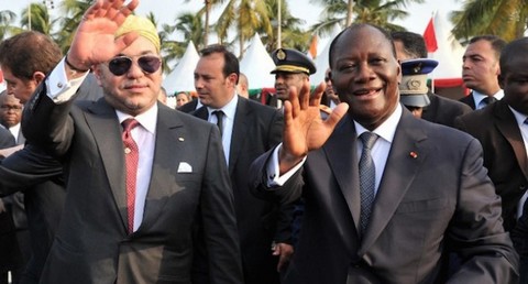 Le roi Mohammed VI en côte d'ivoire :  14 conventions de partenariat économique scellées