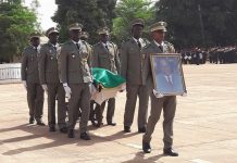 obsèques du Général Kafougouna KONÉ sur la place d'Armes du Génie militaire de Bamako