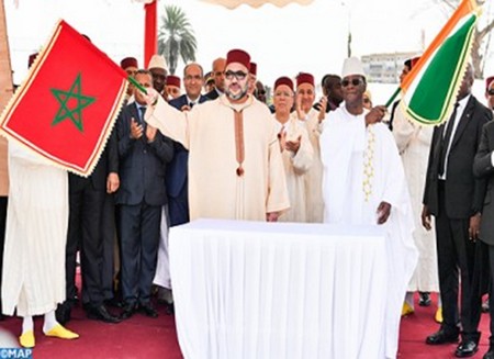 SM le Roi du Maroc et le Président de la République de Côte d’Ivoire lancent à Abidjan les travaux de construction de la mosquée «Mohammed VI»