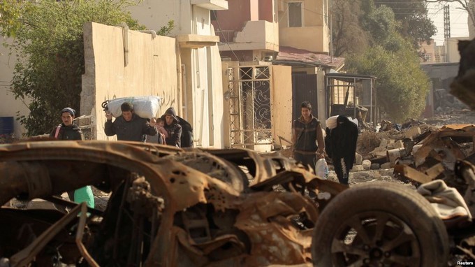 Les terroristes de l'EI piégés à Mossoul-Ouest