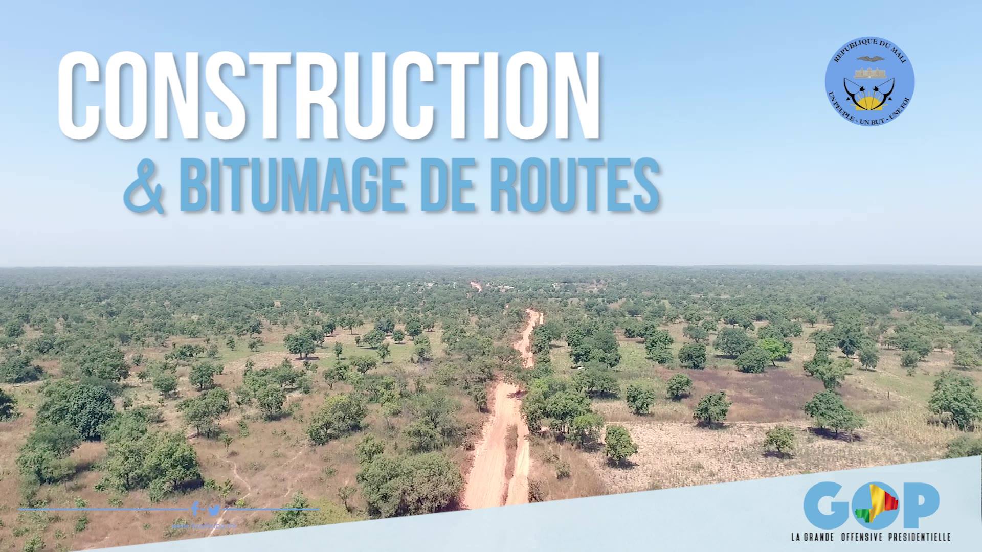 Lancement officiel par S.E.M Ibrahim Boubacar Keïta, le mercredi 03 mai 2017 à Dialakorodji, de la construction des routes