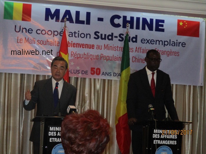 Visite de SEM WANG YI, Ministre chinois des Affaires étrangères : confirmation de l’engagement d’un pays ami aux côtés du Mali