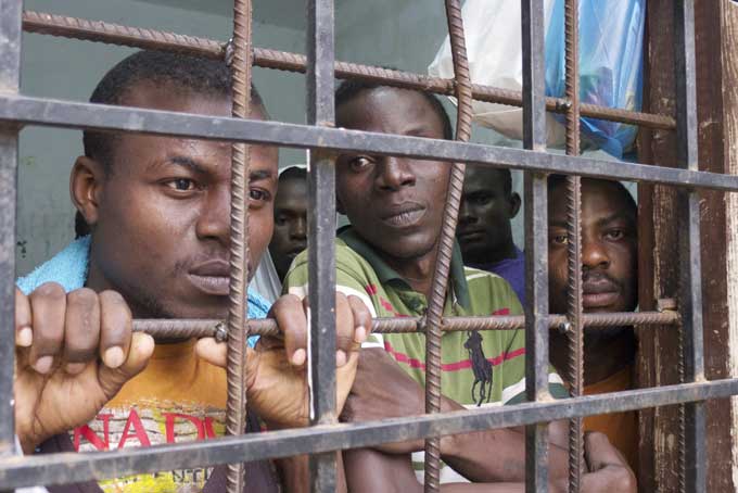 Des migrants ouest africains sont souvent emprisonnés en Libye où ils sont vendus comme esclaves des tribus