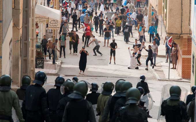 Maroc: affrontements entre manifestants et policiers dans une localité du nord