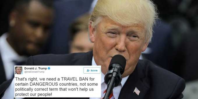 La justice américaine s'appuie sur ce tweet de Trump pour retoquer son décret anti-immigration