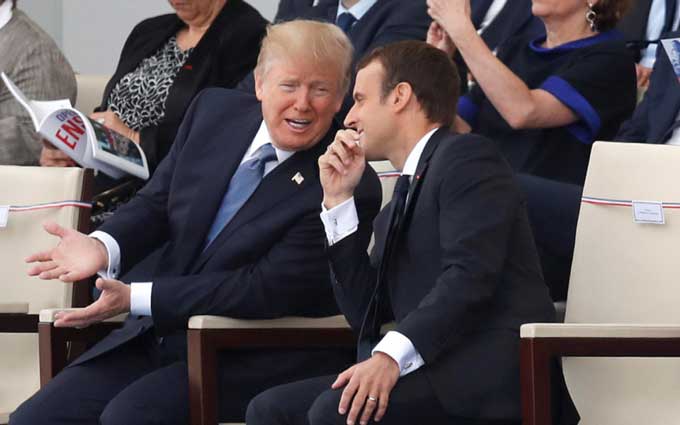Entretien Trump-Macron sur le retrait des troupes US de Syrie