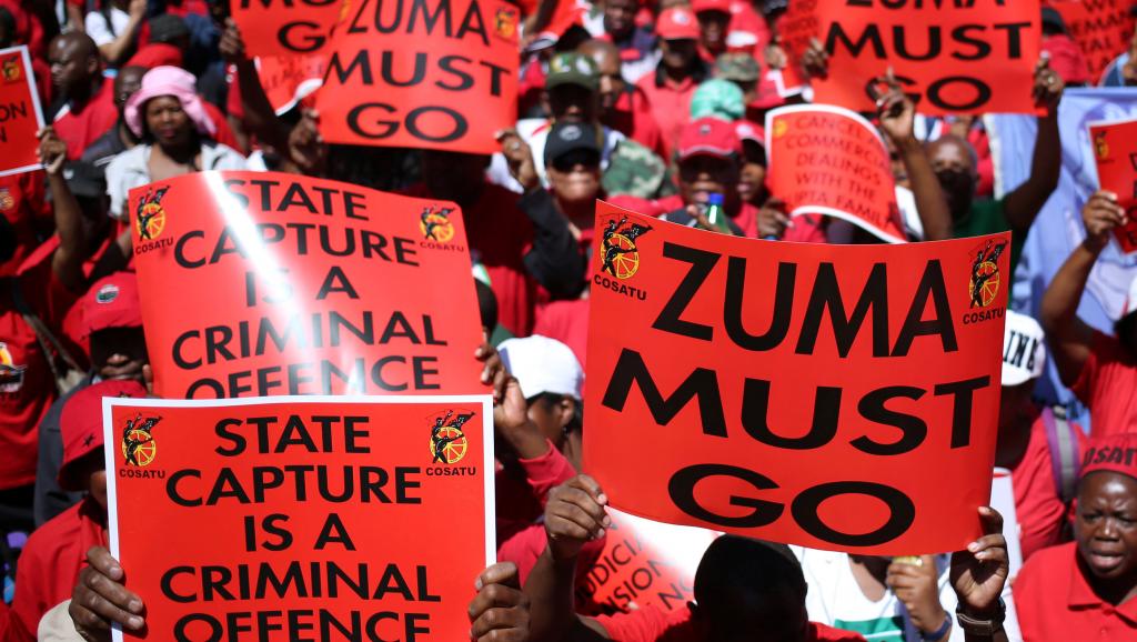 Les alliés de l'ANC manifestent contre la corruption et pour le départ de Zuma