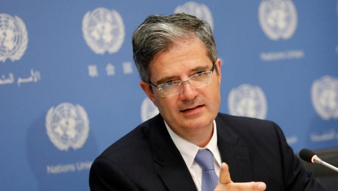 L'ambassadeur français aux Nations unies François Delattre, le 2 octobre 2017, au siège de l'ONU à New York. © REUTERS/Brendan McDermid