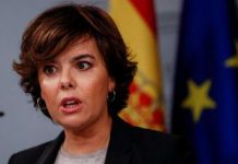 Soraya Saenz de Santamaria, vice-présidente du gouvernement espagnol. © reuters.