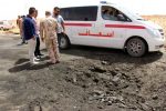 Des forces de sécurité libyennes sur les lieux d'un attentat à la voiture piégée, le 13 avril 2016 à Misrata / © AFP / STRINGER