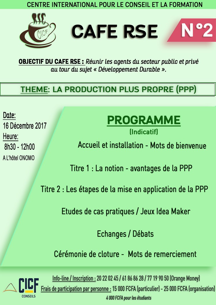 Centre international pour le Conseil et la Formation CAFE RSE