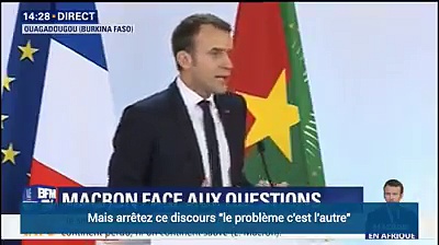 "Qui sont les trafiquants d'esclaves en Libye? Ce sont des Africains, pas des Français!", rétorque Macron