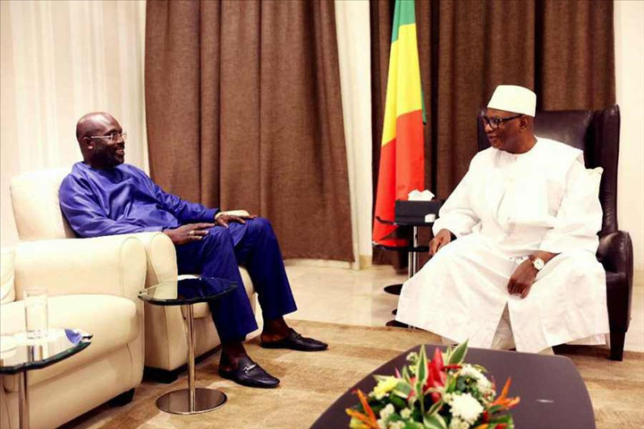 Le président Ibrahim Boubacar Keita à l’investiture de Georges Weah : le peuple libérien est le seul vainqueur des élections du 26 décembre 2018