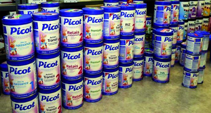 Santé Infantile : Plus de 22 000 boites du lait frelaté ‘’Picot’’ retirées du marché !