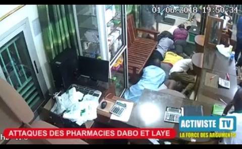 Vidéo d'une scène de braquage à l'américaine dans une Pharmacie de Bamako