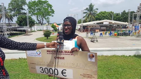 MASA 2018 : Aminata Coulibaly reçoit le prix du jeune technicien