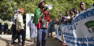 manifestation organisée par la communauté peule à Bamako