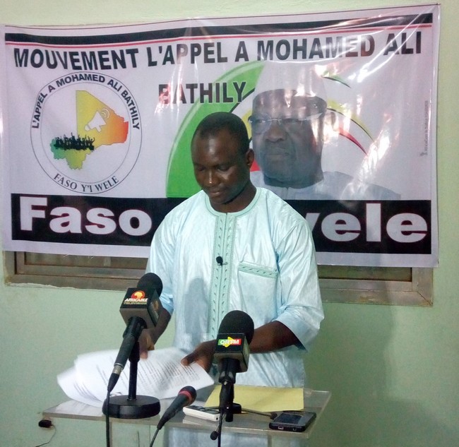 Election présidentielle 2018 : Le mouvement ‘’l’Appel à Mohamed Ali Bathily , Faso y’I  Wele ‘’ sollicite la candidature de celui-ci