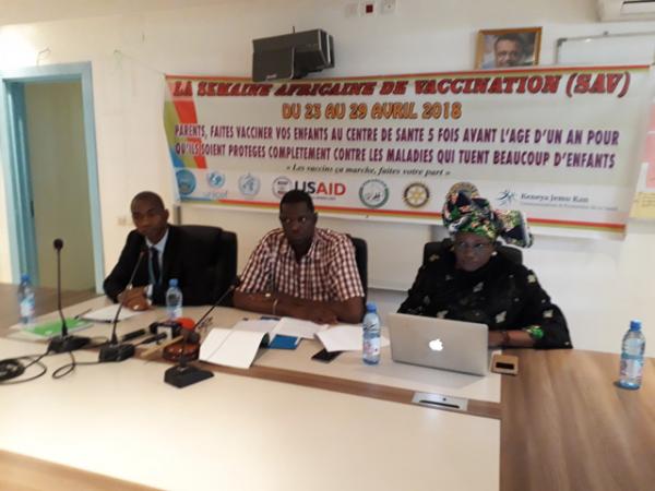 Semaine Africaine de Vaccination : L’Etat et ses partenaires engagés pour l’atteinte du taux de couverture sollicité