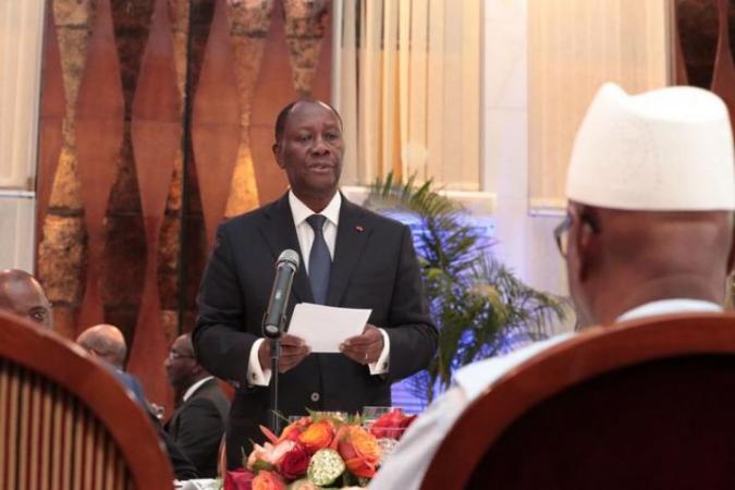 Discours de OUATTARA lors du dîner offert en l’honneur d'IBK