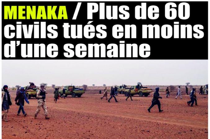 Ménaka : Plus de 60 civils tués en moins d’une semaine