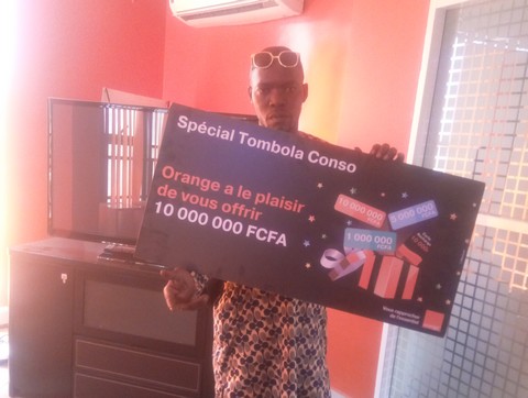 Tombola Conso de  Orange- Mali: «  Je suis désormais mon propre président grâce à Orange » s’exclame Lacine Koné, le gagnant du dernier tirage