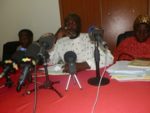 Le président du parti SADI face à la presse