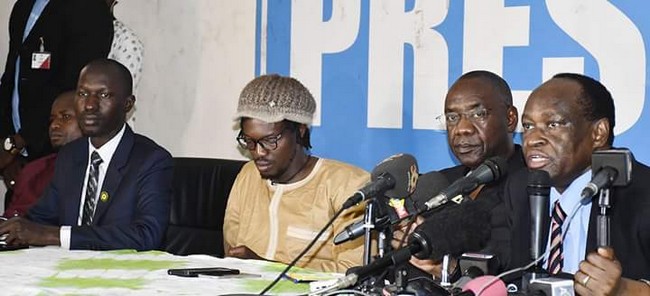 L’Opposition face à la presse suite à la répression de la marche du 2 juin : « Il leur faudra marcher sur nos corps pour pouvoir instaurer la dictature dans ce pays »