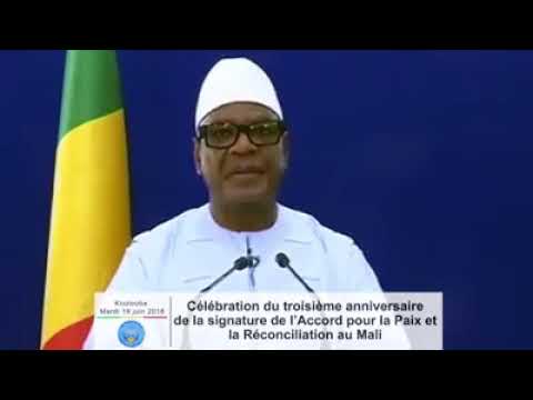 Discours d'IBK à l'occasion du 3eme anniversaire de l'Accord pour la Paix