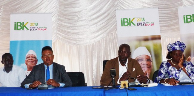Présidentielle 2018: les portes parole d’IBK font le point de sa campagne