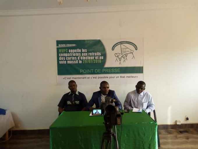 Pour des élections apaisées au Mali : Le MVPC invite les candidats à mettre le Mali au dessus de tout